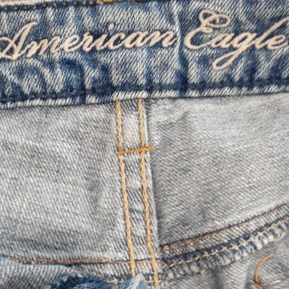 American Eagle distress Micro Daisy Dukes Jeans shorts size 4 - Picture 8 of 16